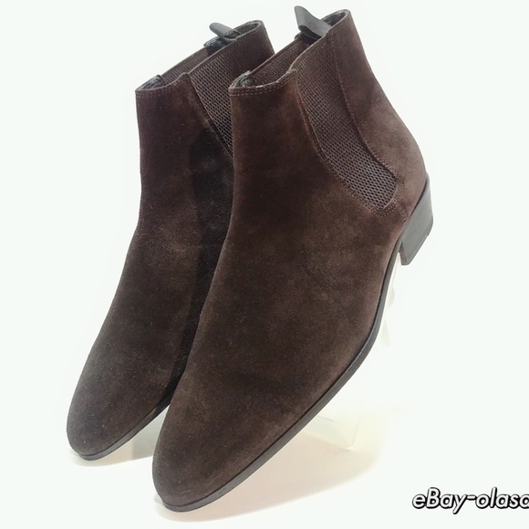 The Kooples - Men Brown Suede Chelsea Boots - SOLD - Picture 4 of 8